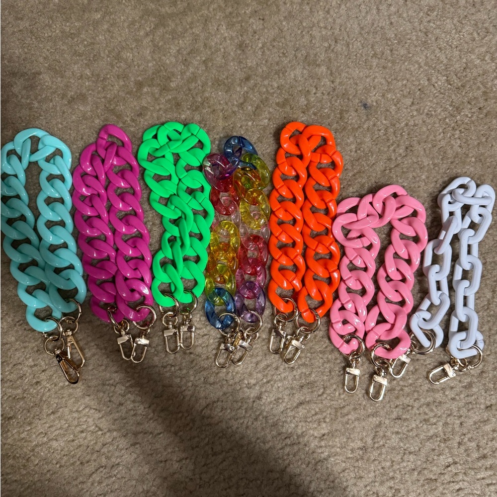 Gold blush bag chains